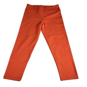 J.Crew Crop Leggings High Rise Stretch Casual Athleisure Orange Medium